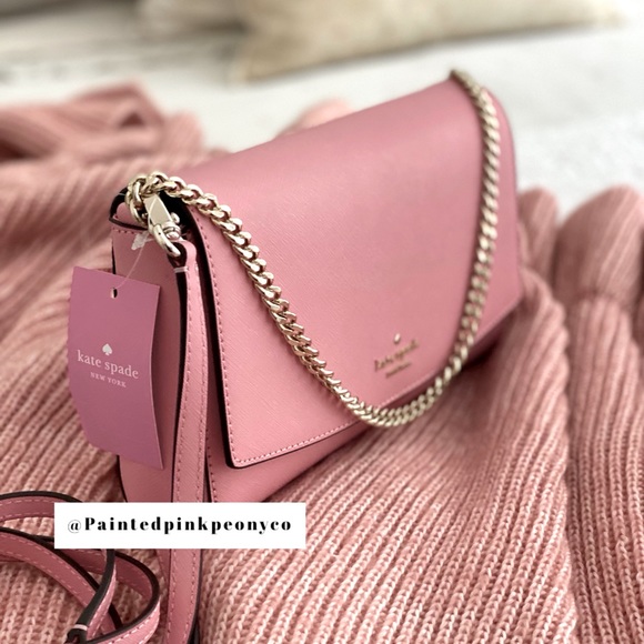 kate spade Handbags - Sold!! KATE SPADE | Pink Carnation Purse Crossbody Shoulder Bag